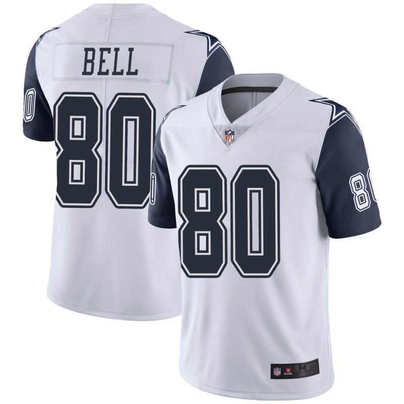 2020 Nike NFL Men Dallas Cowboys 80 Blake Bell White Limited Color Rush Vapor Untouchable Jersey